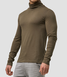 FONILBEST SPORTS WEARS Men's Navy Blue Knitted <b>Pullover</b> <b>Sweater</b> Regular Fit Solid Color Full Sleeve 1/4 Zipper Breathable 100% - Product Image 5