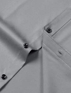 Men's Custom Embroidered Solid Pattern <b>Half</b> Sleeve Summer Dress <b>Shirt</b> Business Office Uniform Breathable Poplin <b>Button</b> <b>Shirt</b> - Product Image 5