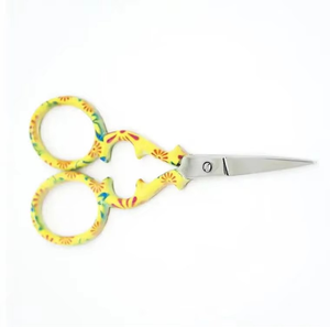 Ciseaux à broder personnalisés à pointe aiguille, manche recouvert de papier, ciseaux professionnels pour couper le fil - Product Image 1
