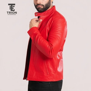 Veste en cuir véritable pour homme, tendance, design personnalisé, style décontracté, fermeture éclair, haute qualité, nouvelle collection, en peau de mouton - Product Image 3