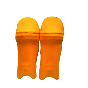 Genouillères de cricket rouges, rembourrage en mousse léger, matériau PU durable, sangles de protection antidérapantes, haute qualité - Product Image 2