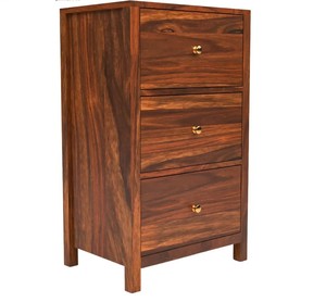 Commode à 3 tiroirs en bois massif |   Commode de chambre minimaliste |   Meubles en bois et autres articles de décoration intérieure en gros - Product Image 5