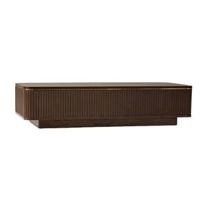 โต๊ะกาแฟไม้สักแท้ Luxvera โต๊ะกลางไม้สไตล์โมเดิร์น สำหรับห้องนั่งเล่น โรงแรม คาเฟ่ เฟอร์นิเจอร์คอลเลคชั่นอินโดนีเซีย - Product Image 3