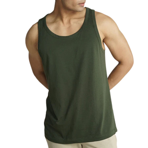 Custom Wholesale High Quality Mens Sleeveless Tank Top Cotton Muscle Shirt Pocket Vest Custom <b>Logo</b> Summer Gym Fitness Wear - Product Image 3