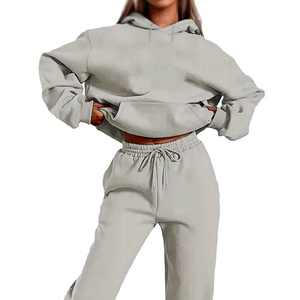 Ensemble sweat à capuche et pantalon de jogging unisexe grande taille coupe-vent respirant imprimé sur le devant pour l'automne – Vêtements de sport et de loisirs de haute qualité - Product Image 1