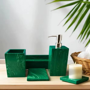 <b>Super</b> Quality Resin Bathroom Accessories Set Resin Bathroom Accessories Set Bathroom Sets for Hotel - Product Image 2