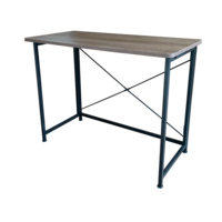 Table pliable Lumetal, imperméable, pour l'intérieur et l'extérieur, bureau à domicile, construction bois-métal, surface en bois PB/MFC, couleur personnalisée
