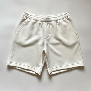 High Quality Summer Casual Unisex Custom Logo Heavy Weight Athletic Runner Blank <b>Fleece</b> Cotton solid color <b>shorts</b> for <b>men</b> - Product Image 2