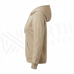 Slim Fit <b>Plain</b> <b>Sweatshirts</b> 100 Cotton Custom Logo Pullover Zip Up Women Hoodies Premium Quality Streetwear Apparel - Product Image 3