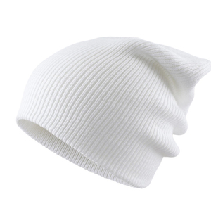 Bonnet en tricot blanc de qualité supérieure avec logo personnalisé, chaud, doux, extensible, à revers, unisexe, décontracté, pour l'extérieur - Product Image 2