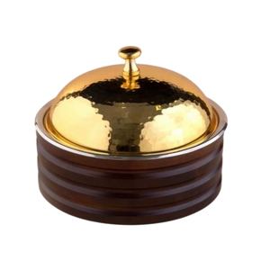 Olla de Acero Inoxidable Multifuncional Moderna con Tapa Martillada y Baño de Oro, Hecha a Mano, para Hogar, Hotel, Restaurante y Servicio de Catering - Product Image 3