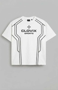 CLOVIX SPORTS T-shirt Oversize Homme à Prix Réduit, Style Streetwear Vintage en Coton Délavé, Coupe Ample Hip Hop, Vente en Gros - Product Image 4