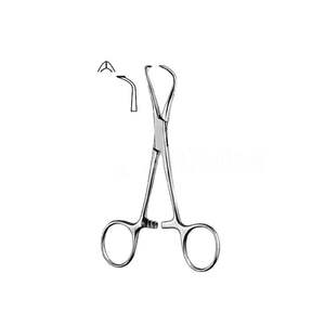 High Quality Medical Towel <b>Clamp</b> Forceps Curved 4.5 Inch Locking Handle Stainless Steel Manual Surgical Forceps By <b>Grip</b> Surgical - Product Image 5