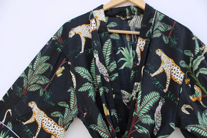 Camisón Kimono de Algodón 100% para Mujer, Diseño de Dibujos Animados con Impresión Digital, Hecho a Mano, Cuello en V, Cintura Elástica, Suave, Verano, ODM, Naaz Textile - Product Image 5