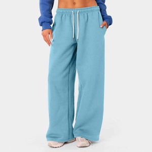 Pantalon de jogging en molleton de coton pour femme, doux, décontracté, pour la gym et le fitness, confortable, taille élastique de haute qualité - Product Image 4