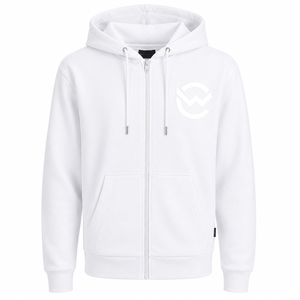 Classic Full Zip Hoodie Fleece Zip Sweatshirt Solid Teal Blue Casual Streetwear Blank Custom Logo Winter Unisex Waterproof - Product Image 3