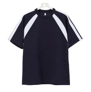 เสื้อยืดผู้ชายทรงบ็อกซี่แบบเรียบ ผ้าฝ้ายเจอร์ซีย์ 100% ระบายอากาศได้ดี แขนสั้น รุ่นใหม่ ปรับแต่งได้ตามต้องการ - Product Image 4