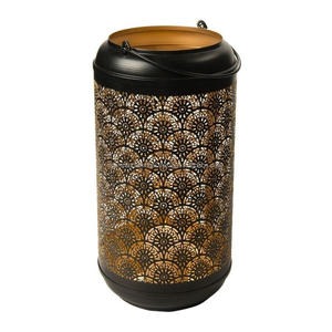 Farolillos de cristal personalizados para exteriores, faroles decorativos de metal dorados y negros de estilo europeo para boda y patio - Product Image 3