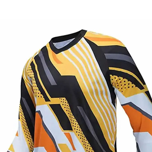 เสื้อเจอร์ซีย์ BMX พิมพ์ลายแบบซับลิเมชั่นสำหรับผู้ชาย แขนยาวเต็มตัว - ชุดแข่งรถมอเตอร์ไซค์และรถยนต์ระดับมืออาชีพ - Product Image 2