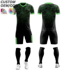 Tenue d'entraînement de football personnalisable avec logo, respirante, 100 % polyester, séchage rapide, maillot, support OEM ODM pour uniforme d'équipe, vente en gros - Product Image 3