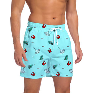 Shorts de Playa de Alta Calidad con Diseño Moderno, Hechos a Medida, Ligeros, Holgados, para Hombre - Product Image 1