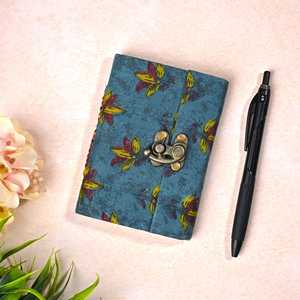 สมุดสเก็ตช์ทำมือจากกระดาษรีไซเคิล ปกผ้า ขนาด 5x3.5 นิ้ว สมุดโน้ต/ไดอารี่ - Product Image 4