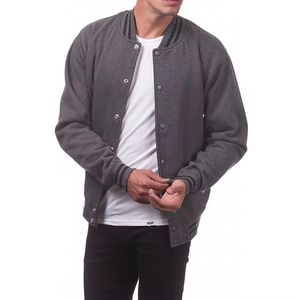 Chaqueta Varsity de Satén de Alta Calidad para Hombre, Chaqueta de Lana y Satén a la Moda con Decoraciones de Botones, Todas las Tallas, Invierno - Product Image 4