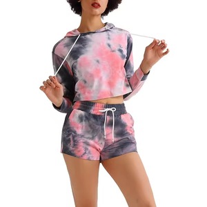High Quality Women's Winter Sweatshirts & Hoodies 2-Piece Casual Sports Sets Long Sleeve 100% Cotton Quick Dry Breathable - Product Image 1