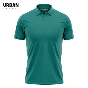 T-shirt Polo Color verde acqua taglie personalizzate taglie forti per uomo donna bambini dall'india