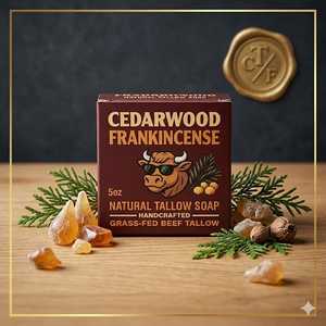 Savon au cèdre et à l'encens 2026 – Barre de bain aux huiles essentielles naturelles pour un nettoyage doux, hydratant et rafraîchissant de la peau - Product Image 6
