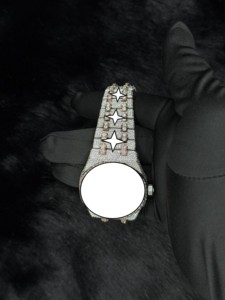 Reloj de Pulsera Mecánico Automático de Acero Inoxidable con Diamantes Moissanite y Esfera de Cristal Analógica Personalizado para Hombre, Estilo Hip Hop - Product Image 6