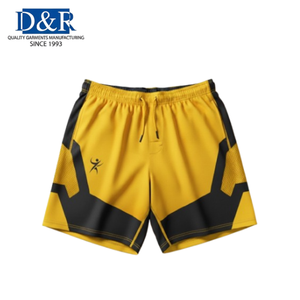 Shorts de sport pour hommes à fermeture éclair, en maille unie, respirants, séchage rapide, pour la gym, le fitness, la course et l'entraînement, fabrication OEM malaisienne – Meilleures ventes - Product Image 1
