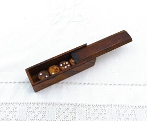 Jeu de dés en bois de haute qualité et ensemble de jeux de société traditionnels avec boîte de rangement pour enfants et adultes, objet de collection décoratif - Product Image 4
