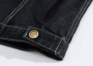 Chaleco vaquero estampado de moda para hombre, estilo otoñal, lavado, rasgado, ajustado, sin mangas, transpirable, con botones, estilo cowboy, hip hop, ropa de calle, prenda exterior - Product Image 4