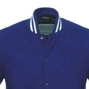 Blousons universitaires en laine pour hommes OEM, design unique avec col montant, prix direct usine pour l'hiver - Product Image 5