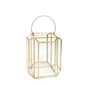 Portavelas de latón hecho a mano estilo marroquí, lámpara decorativa colgante y de mesa para decoración del hogar, bodas y eventos. - Product Image 3