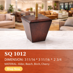 Patas de Sofá de Madera Maciza en Forma de Pirámide, con Perno de Fijación, Diseño Tradicional, Calidad Premium, Resistentes, para Sala de Estar - Product Image 5