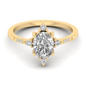 Anillo de compromiso solitario REYES personalizado de plata de ley 925 con moissanita de corte ovalado de 1.36 quilates para mujer, regalo de aniversario para esposa - Product Image 6