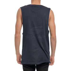 Quick Dry Breathable Crew Neck Polyester/Cotton <b>Men</b> Gym <b>Singlet</b> Sleeveless Workout Top <b>for</b> Running Cardio Training Fitness - Product Image 3