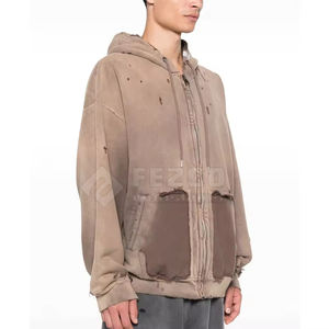 Sudaderas con Capucha de Forro Polar para Hombre, Personalizadas OEM, Manga Larga, Invierno, Protección Solar, Alta Calidad, Transpirables, Mezcla de Algodón - Product Image 2