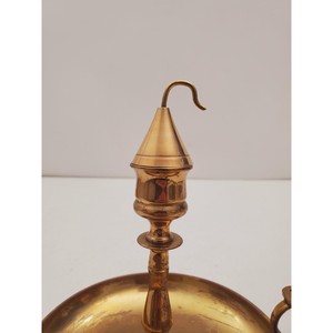 Brass <b>Candlestick</b> <b>Holder</b> with Tray Durable Handmade Eco-Friendly Heat Resistant Home Decoration Metal Candle Stand - Product Image 4