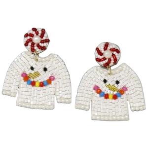 Bordado artesanal Cheer Football Beaded College Sport Pendientes con estilo elegante y de moda hermoso por Hiba Enterprises - Product Image 4