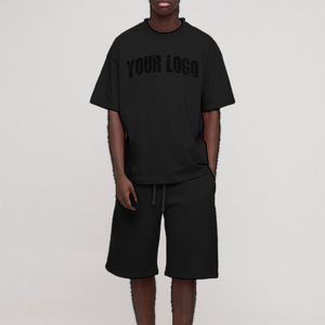 Vente en gros de chemises et shorts en coton 100% de haute qualité, ensemble deux pièces, tenues décontractées d'été, respirantes, unisexes, pour adultes - Product Image 2