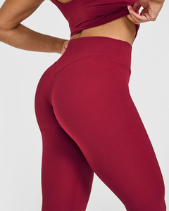 Leggings Personalizados con Espalda en V, Cintura Alta, para Gimnasio, Yoga, con Cierre Elástico, Material de Spandex/Nylon Sólido - Product Image 4