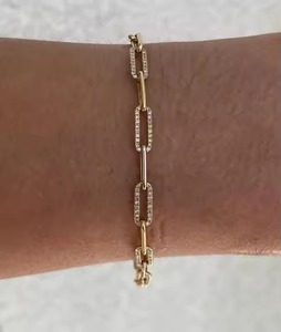 New Yellow Gold Elegant Design Multi Shape Diamond <b>Bracelet</b> For Women Diamond <b>Bracelet</b> At Reasonable Price - Product Image 1