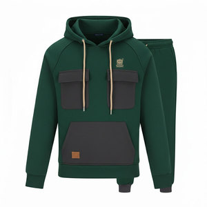 ชุดวอร์มผู้ชายแบบมีฮู้ดสำหรับฤดูหนาว ผ้าเนื้อนุ่ม ระบายอากาศได้ดี เป็นมิตรกับสิ่งแวดล้อม ดีไซน์ใหม่ ขายออนไลน์  สั่งซื้อขั้นต่ำน้อย - Product Image 1