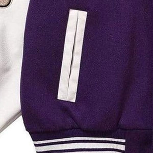 Chaqueta Letterman de patchwork inspirada en la moda urbana con detalles distintivos, chaqueta de invierno para un estilo moderno. - Product Image 4
