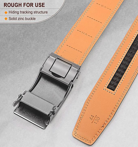 Cinturones de Vestir de Cuero Genuino para Hombre de Alta Calidad, Diseño Moderno y Elegante, Hebilla de Trinquete, Logotipo Personalizado al por Mayor, OEM - Product Image 6
