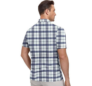 Chemises de golf personnalisées de haute qualité, respirantes, imprimées, unies, pour sublimation, 100 % coton, anti-plis, 180 g, tricotées, pour hommes - Product Image 5