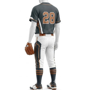 Ensemble uniforme de baseball pour hommes, maillot personnalisé avec pantalon assorti, vêtements de sport athlétiques confortables pour l'entraînement en équipe - Product Image 3